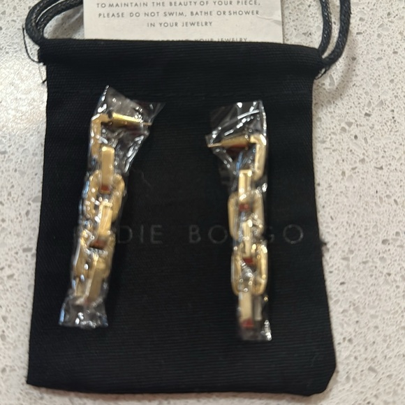 Eddie Borgo Supra Link Earrings Brand New $250 Retail - Picture 3 of 5